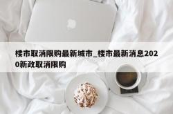 楼市取消限购最新城市_楼市最新消息2020新政取消限购