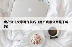 房产资讯文章写作技巧（房产资讯公司是干嘛的）